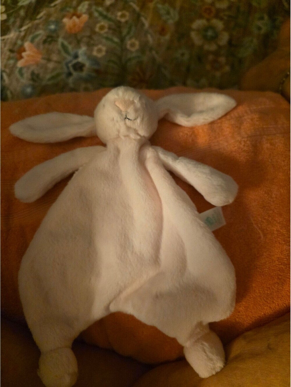 JELLYCAT Soft Plush Bunny Lovey Blanket for Baby